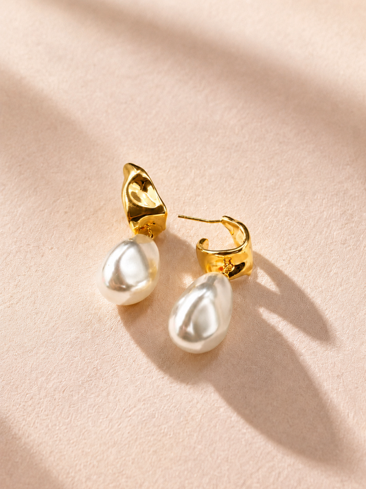 Argola Duo Pérola