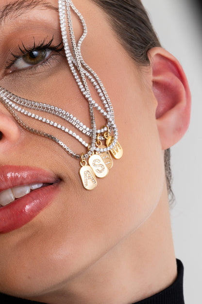 Colar Riviera com inicial - Personalizado