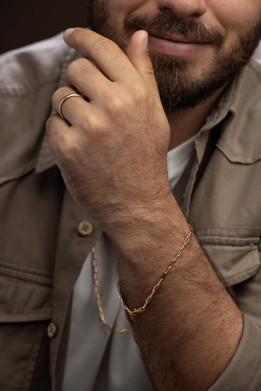 Pulseira masculina cartier