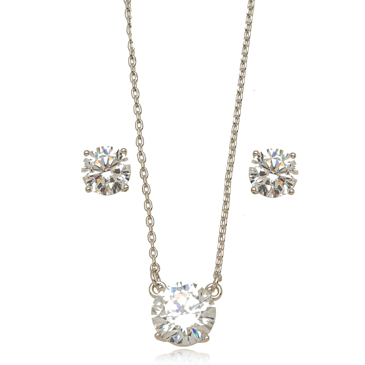 Conjunto Lux Cristal Ródio