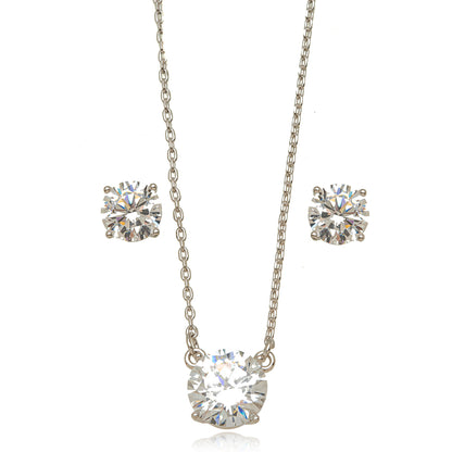 Conjunto Lux Cristal Ródio