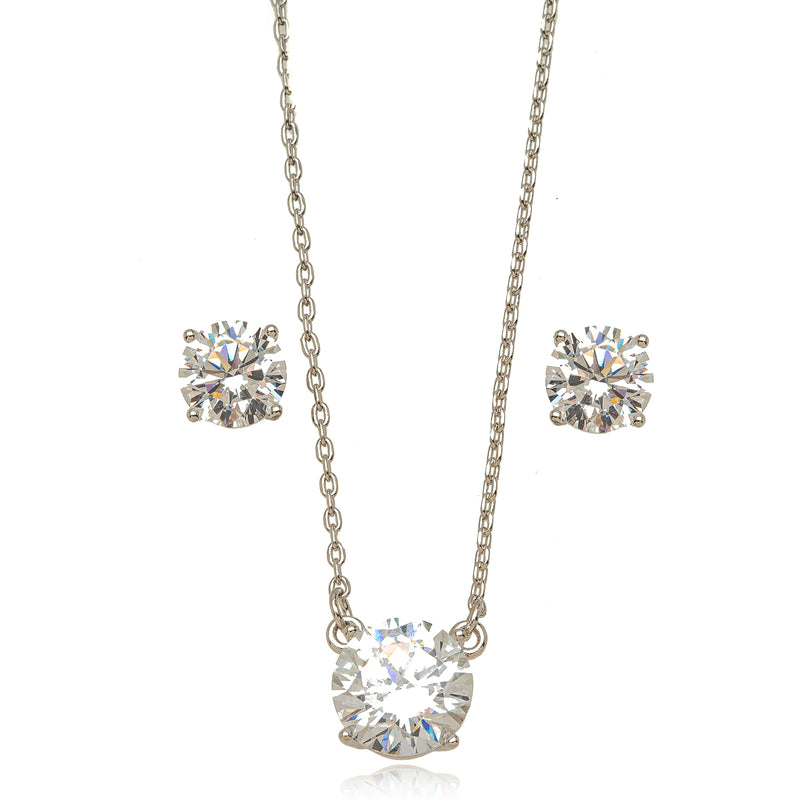 Conjunto Lux Cristal Ródio