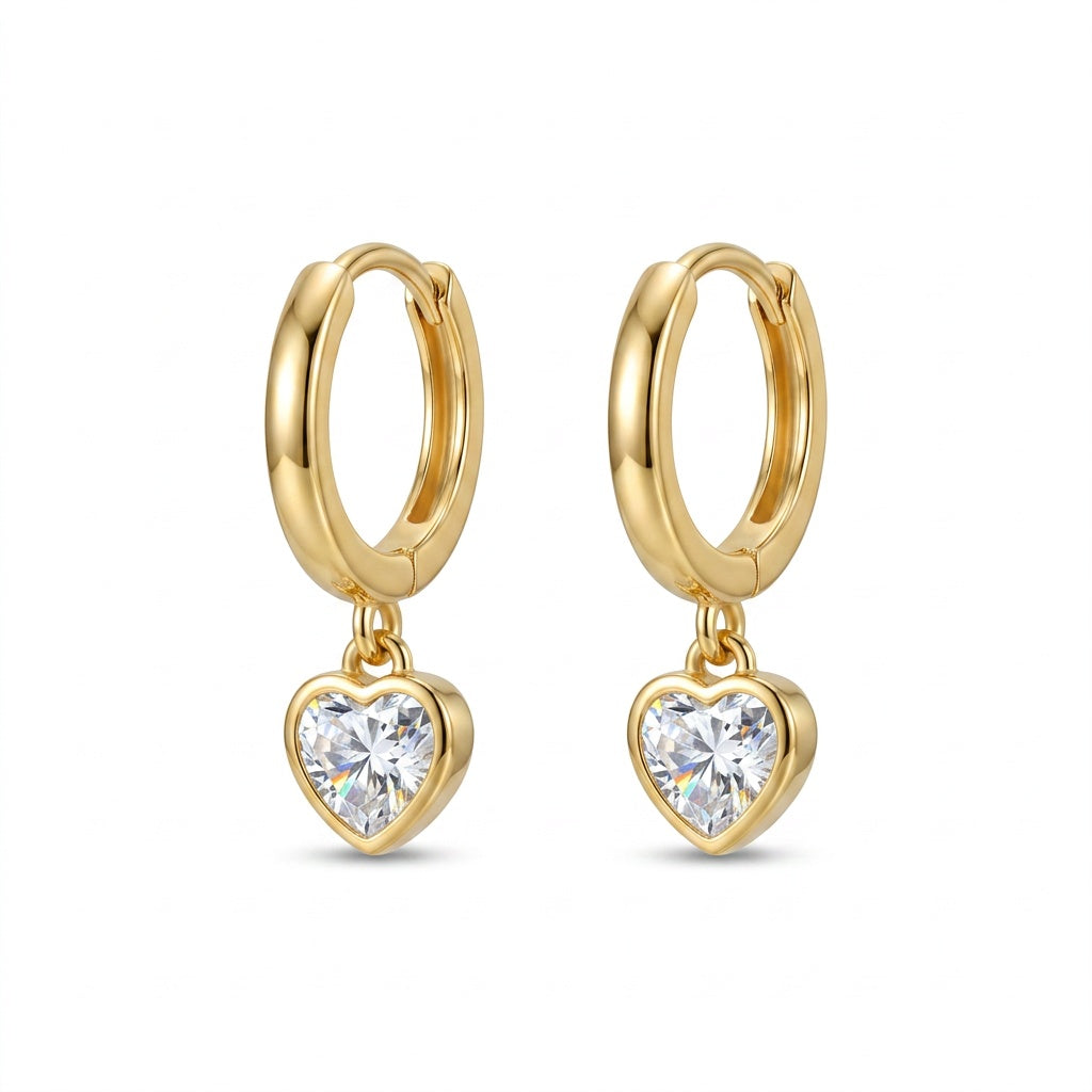 Argola Heart Dourado