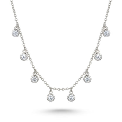 CHOKER CRISTAL RÓDIO BRANCO