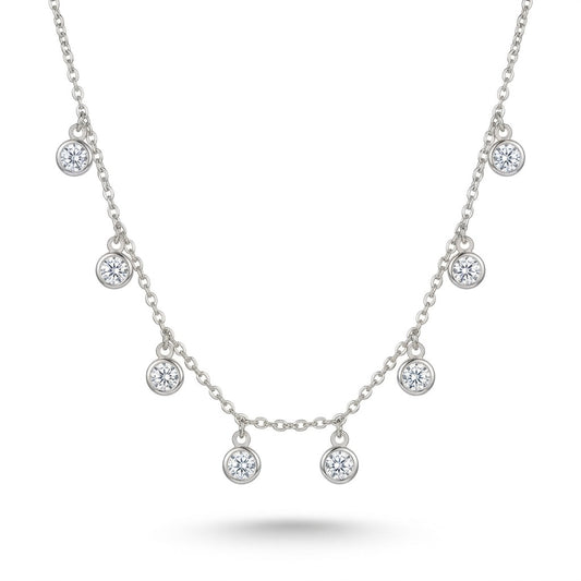 CHOKER CRISTAL RÓDIO BRANCO