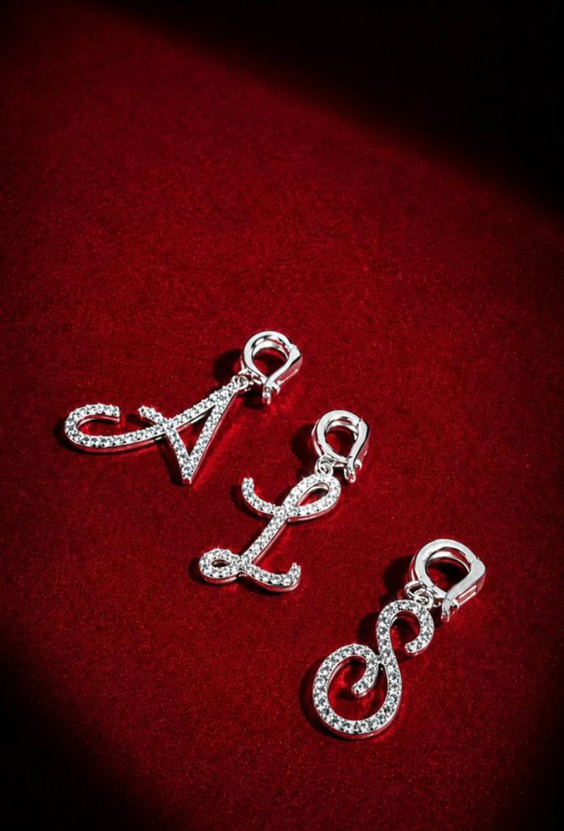 Pingente - Inicial Moissanite - SOB ENCOMENDA
